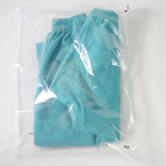 Simply Basic Womens Size M Teal Blue Pull-on Scrub Pants w Elastic Waist - Picture 10 of 10